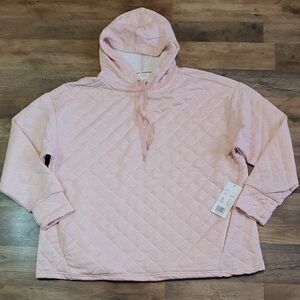 NWT Jones New York Pink 2X Quilted Hoodie